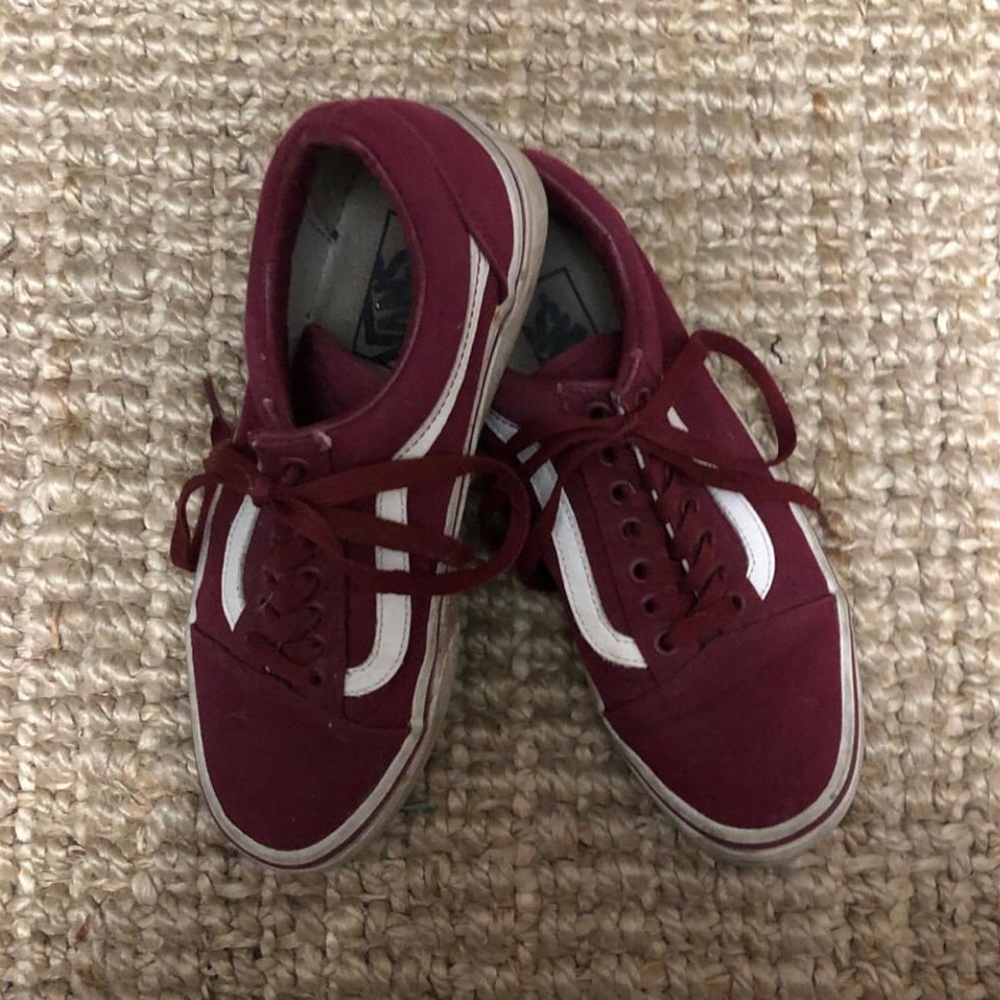 Burgundy Vans